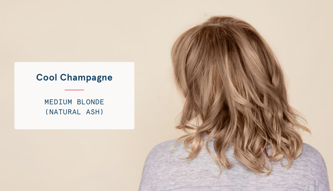 natural champagne blonde hair